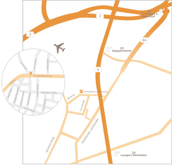 Anfahrtskizze &Uuml;bersicht